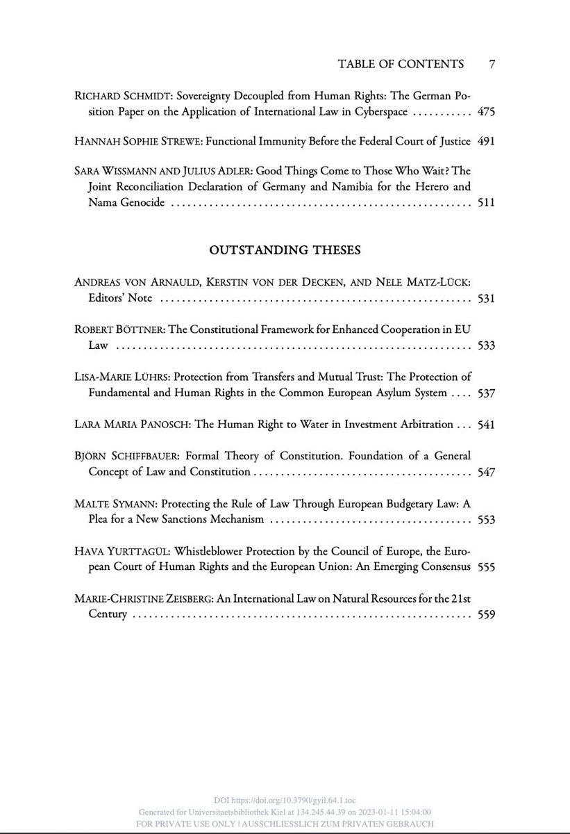 German Yearbook of International Law tweet media