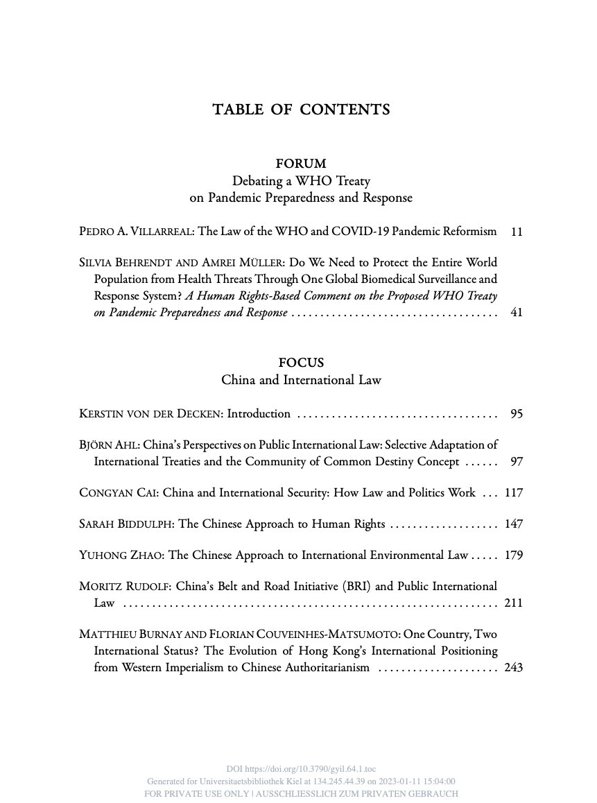 German Yearbook of International Law tweet media