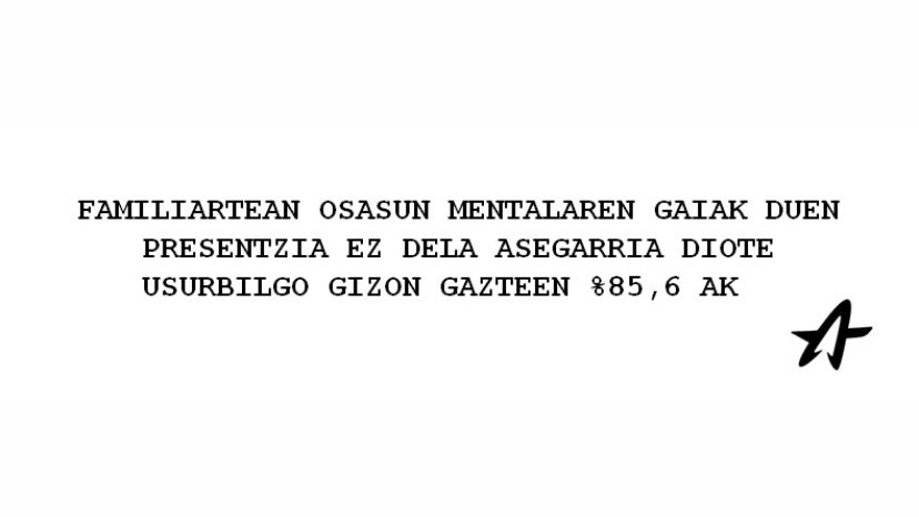 ⚠️Osasun mentalan proiektuakin aurrea goaz!

Dagoeneko jaso ditugu 1. Galdetegin parte hartu zenuten guztin emaitzak. 
Argitalpen hontan daude bilduta Usurbilgo gaztien ingurun ondorioztatutako datu esanguratsunak!!!