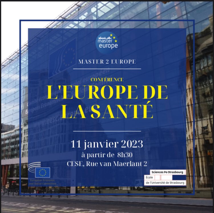 Master2Europe's tweet photo. Yesterday we organized a conference with @EU_EESC on the burning question of Europe of health, through two round table debates on pharmaceutical patents and sexual and reproductive rights @ScPo_Strasbourg #EESC #EESCPartnership https://t.co/rqyJu0V8Co