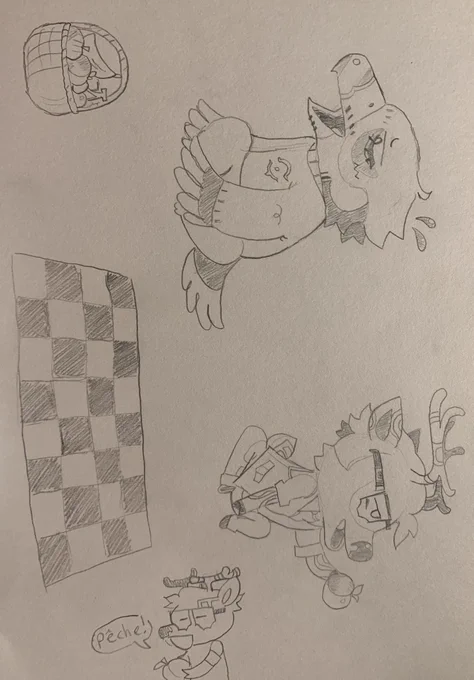 Also this is the way I did it, I used a app to cut them out and stuff..
I think I'll have fun with this concept 

I need to figure out how to make it less blurry though 

(I forgot the basket) 