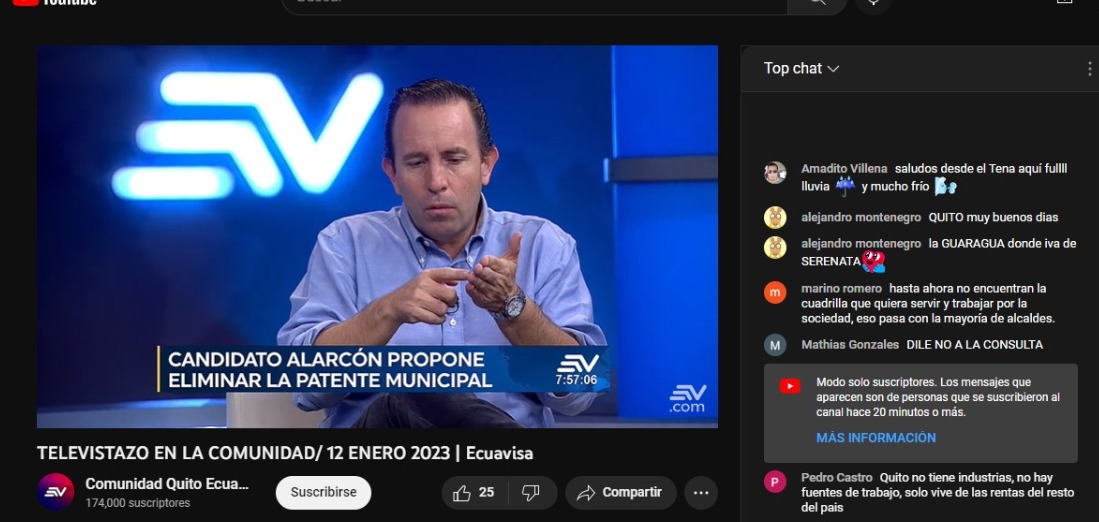Fanny_CastilloE's tweet photo. “Vamos a eliminar a los ineficientes del municipio obeso y corrupto” comento @PatoAlarcon2023 en el programa @comunidadquito

#CambioSeguro #EleccionesEc #PonteOn https://t.co/3ebxWHAWRK