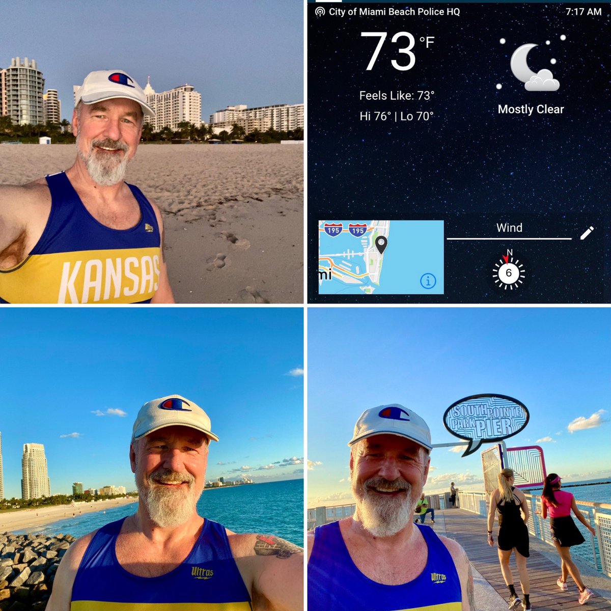 CMoneyKS's tweet photo. Beautiful #Sunrise #Beach Run! #MiamiBeach #SouthBeach #ArtDecoWeekend #Running #Fitness #GrandpaRunners #KansasRunners #BeachRun https://t.co/XVobzEOOzr