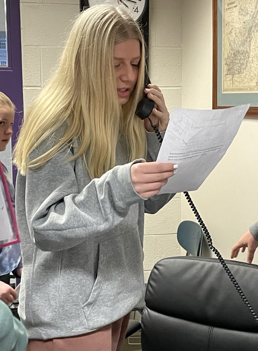 freud_nancy's tweet photo. Happy New Year! Kicking off our 2023 book reviews during morning announcements are Avery, gr.7, sharing Out Of My Mind by @sharonmdraper and Ella, gr.4, sharing Cursed by @JenCalonita! Two great books! Check them out! @UxbWhitin @leanne_demarco
 #celebratereading #whitinwarriors https://t.co/49RsjaLe3R