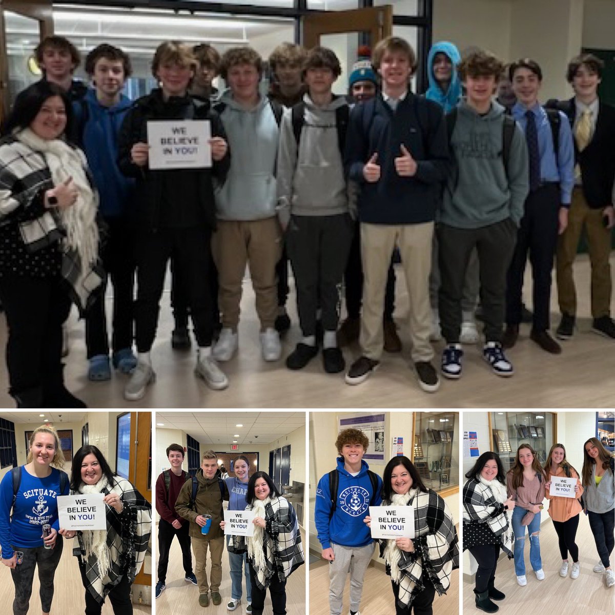 We believe in YOU! #positivesignthursday <a href="/scituatehigh/">Scituate High School</a>