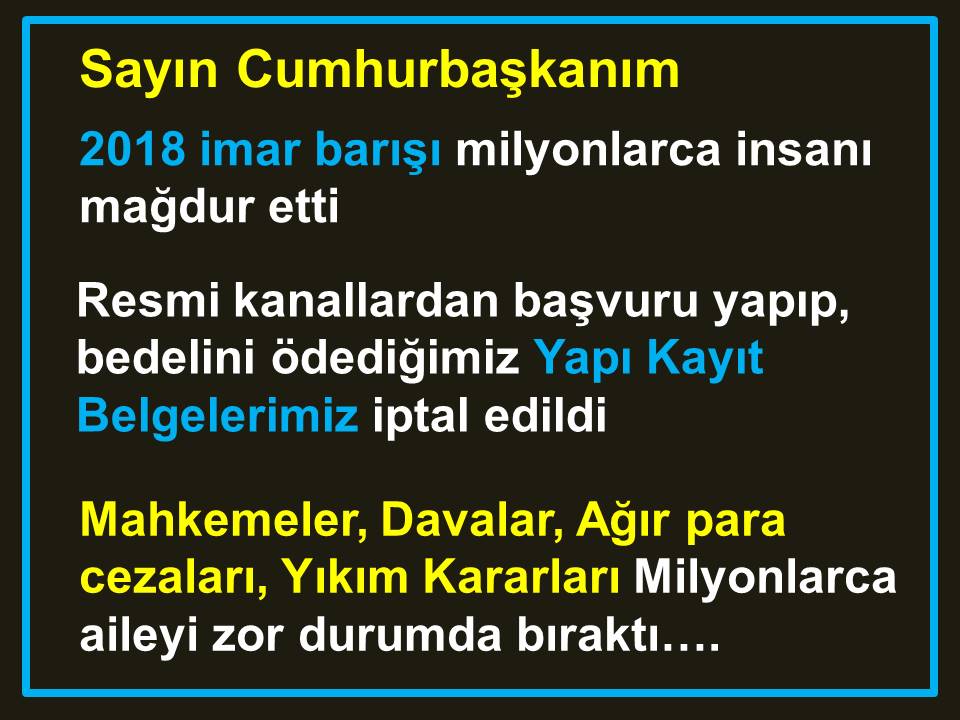C_TAYANC's tweet photo. @erkanakcay45 
Sayın vekilim
#imarBarışı mağdurları olarak ilginize teşekkür ederiz
İptal edilen #yapıkayıt belgeleri HAK sahiplerine iade edilmeli
#imarbarışıgüncellensin https://t.co/EIYdTFNDSu