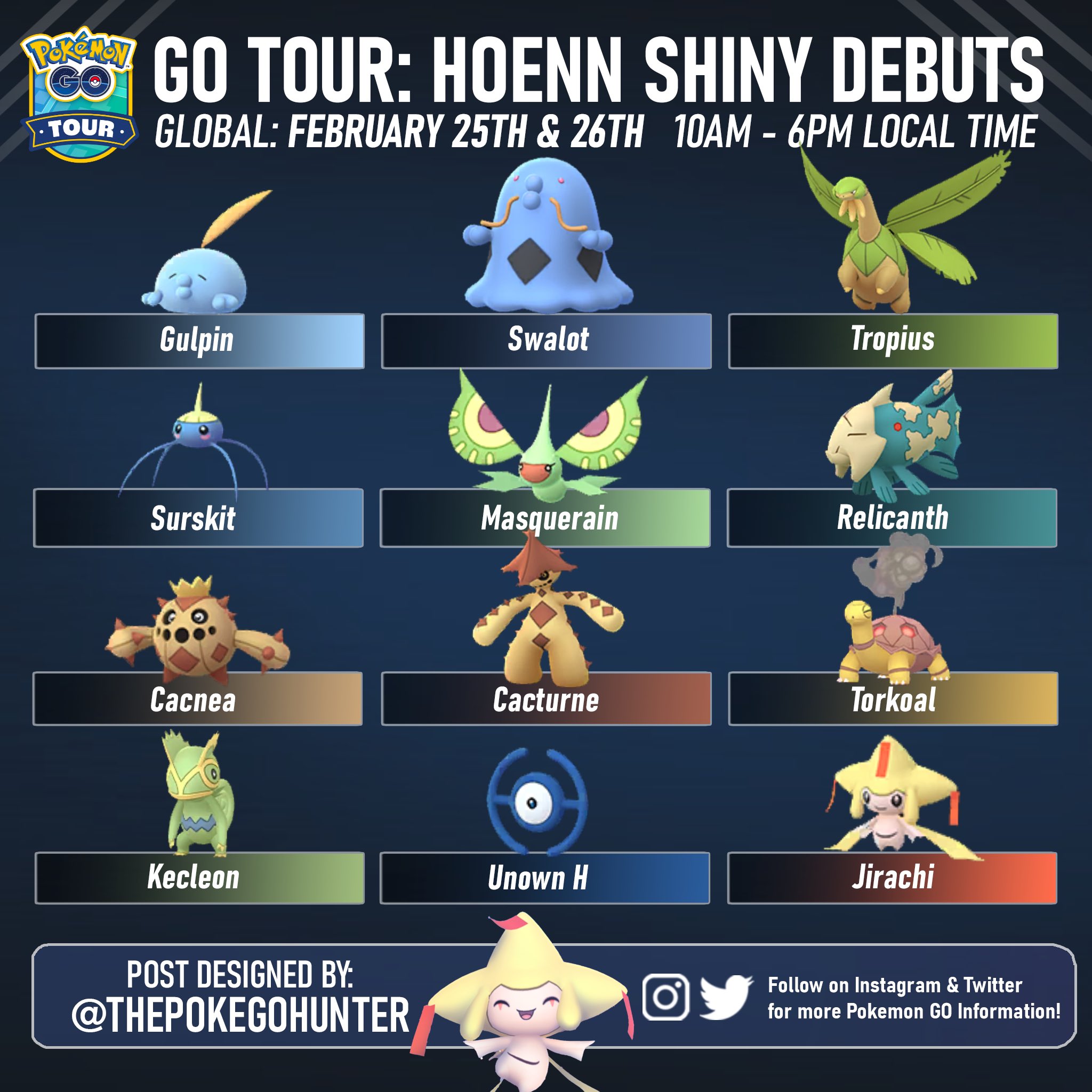 The Poke GO Hunter on X: Unreleased Gen 3-5 Pokemon in #PokemonGO The  Hoenn region debuted December 2017. 5th anniversary next month and no sign  of Kecleon Hoenn Tour 2023 maybe? 🤔🔜