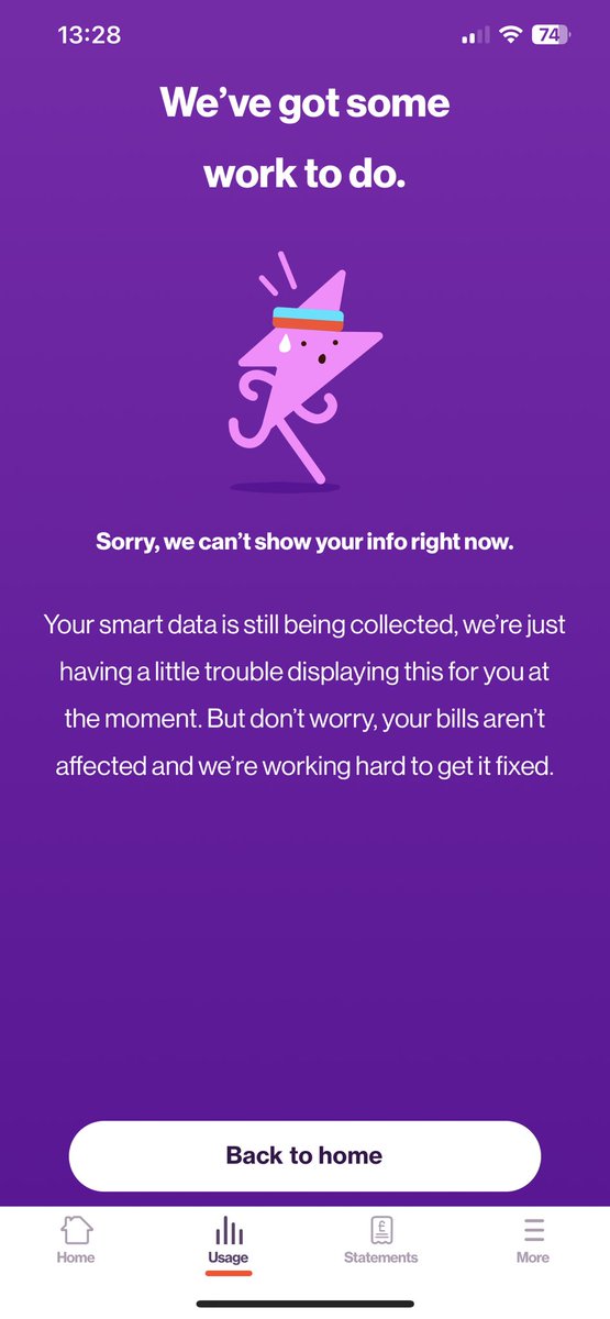 adamh0490's tweet photo. Been getting this page for over a week now… this is why I don’t trust smart meters. They could be doing absolutely anything and I have no way of knowing my usage 🙃 sort it out @EONhelp https://t.co/wVxdXS4mNb
