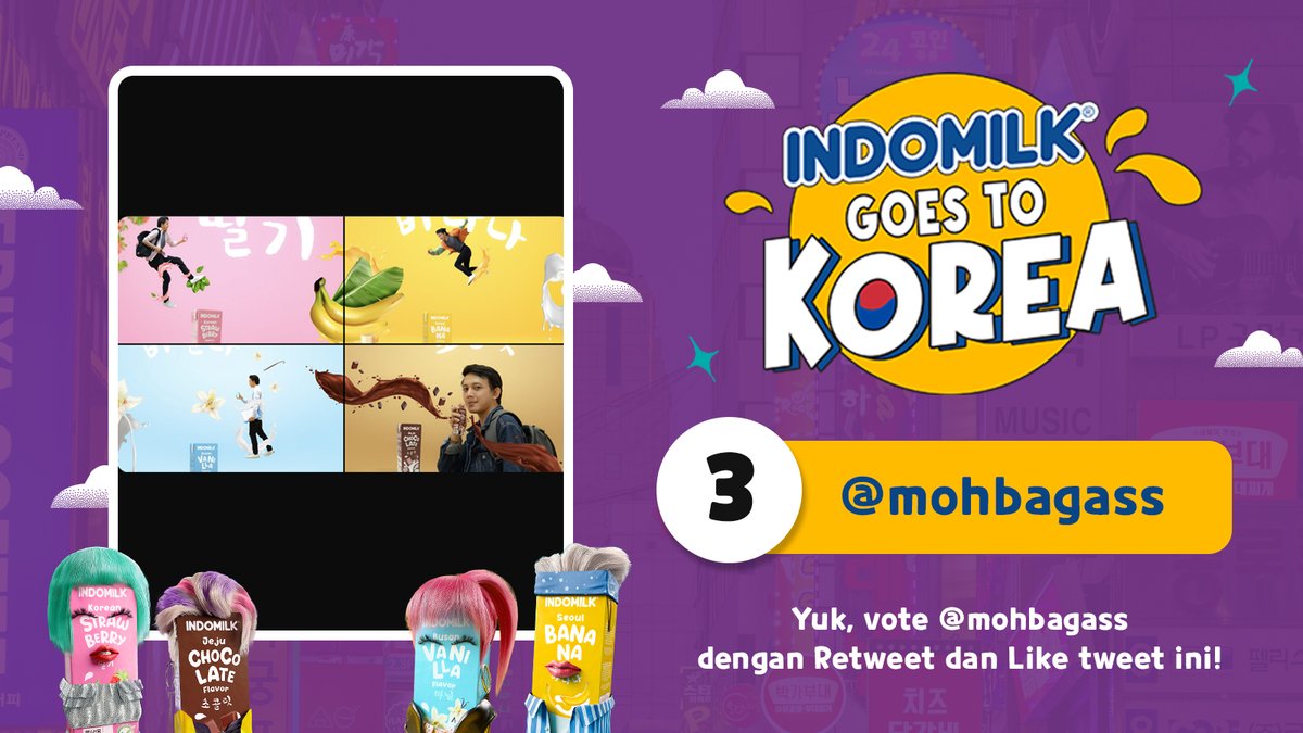 Retweet dan Like tweet ini untuk bantu @mohbagass  [Twitter] Liburan ke Korea 5D3N bareng Indomil-K! #IndomilkGoesToKorea