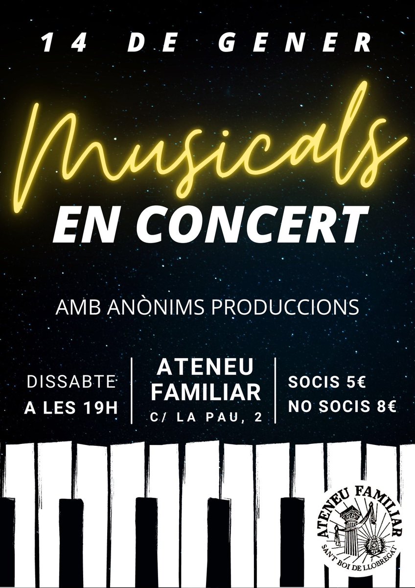anonimsproduccions (@anonimsprod) on Twitter photo Dissabte a Sant Boi! Dissabte a Sant Boi!