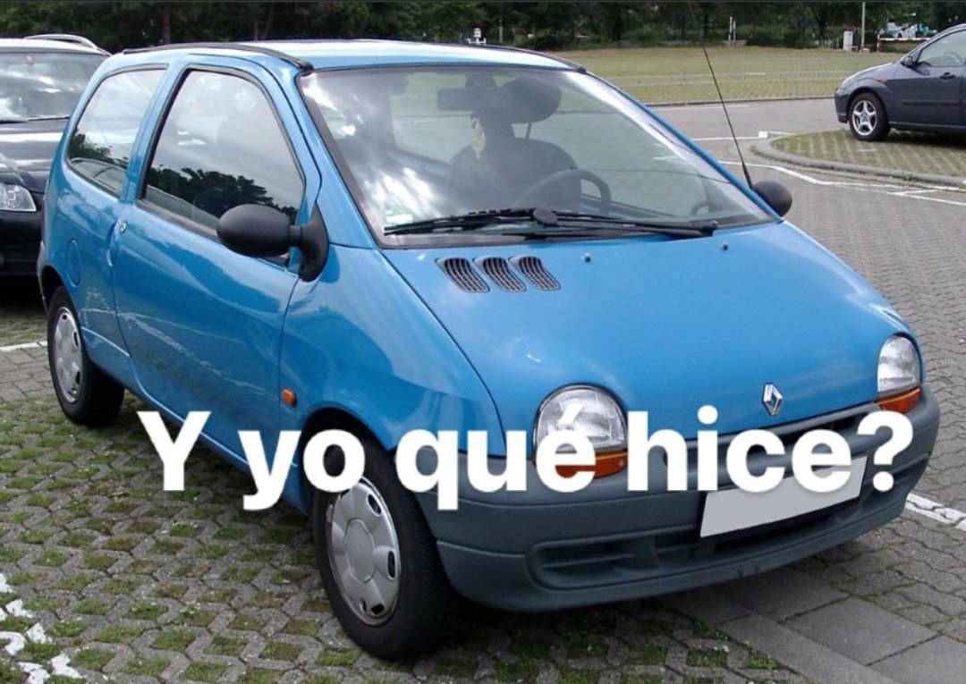 El Twingo después de escuchar la canción