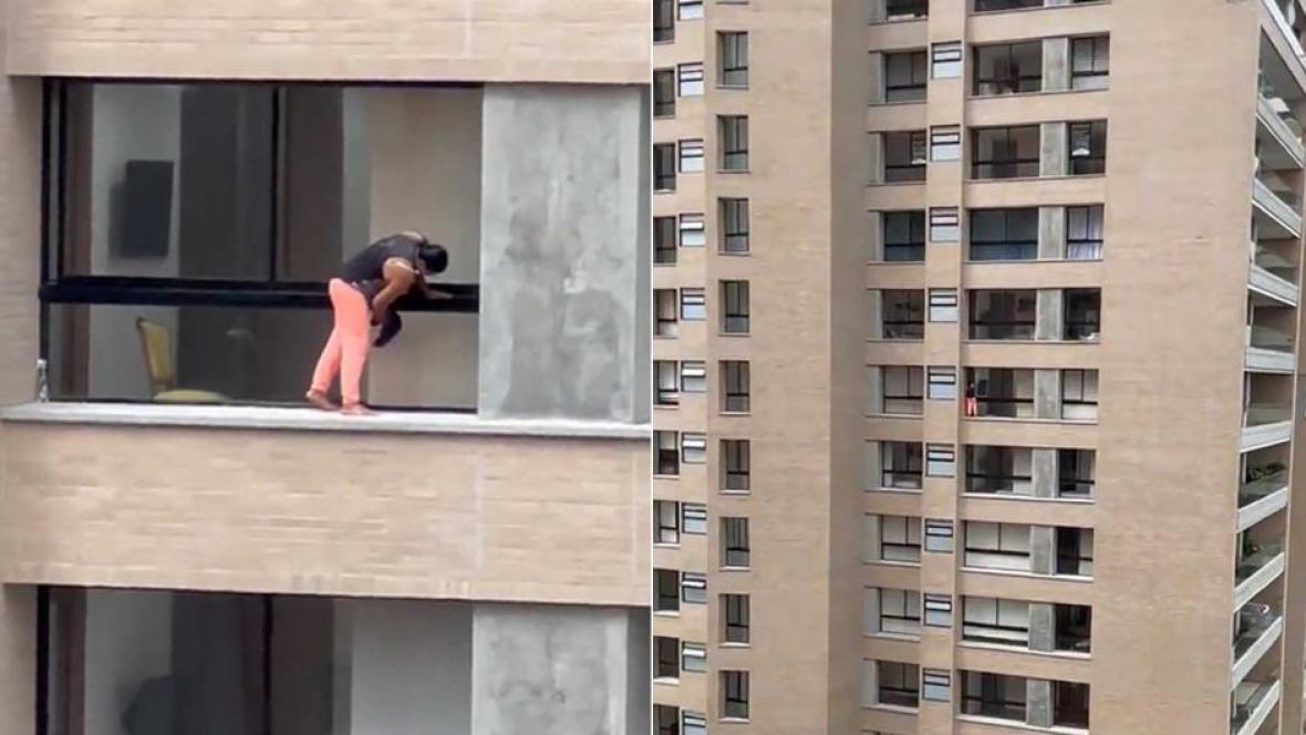 elheraldoco's tweet photo. 🚨 Mujer arriesga su vida para limpiar ventanas del piso 12 de un edificio ➡https://t.co/Nm99z3eD4v https://t.co/8AcTSYkRSm