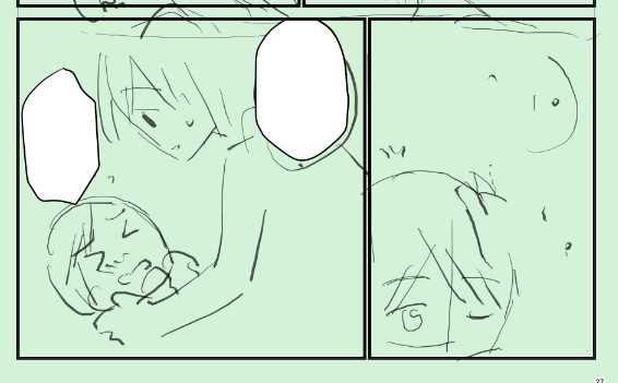 止めての合図をされたので中断する図 