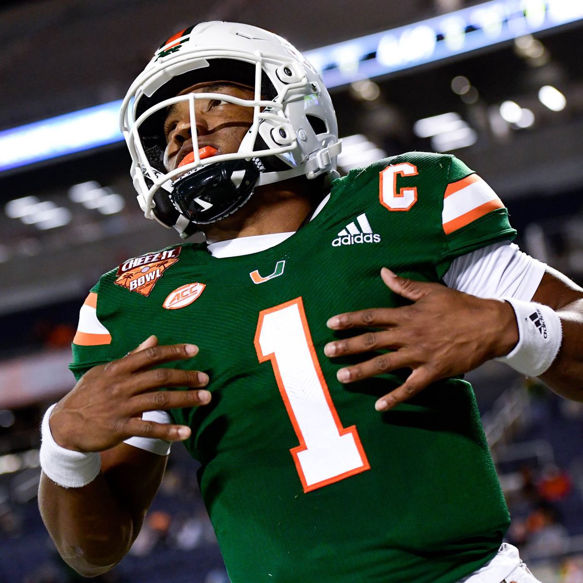 I am extremely blessed and honored to have received an offer from The University of Miami!                                      <a href="/coach_cristobal/">Mario Cristobal</a> <a href="/CoachFrankPonce/">FRANK PONCE 🇺🇸🇳🇮</a>