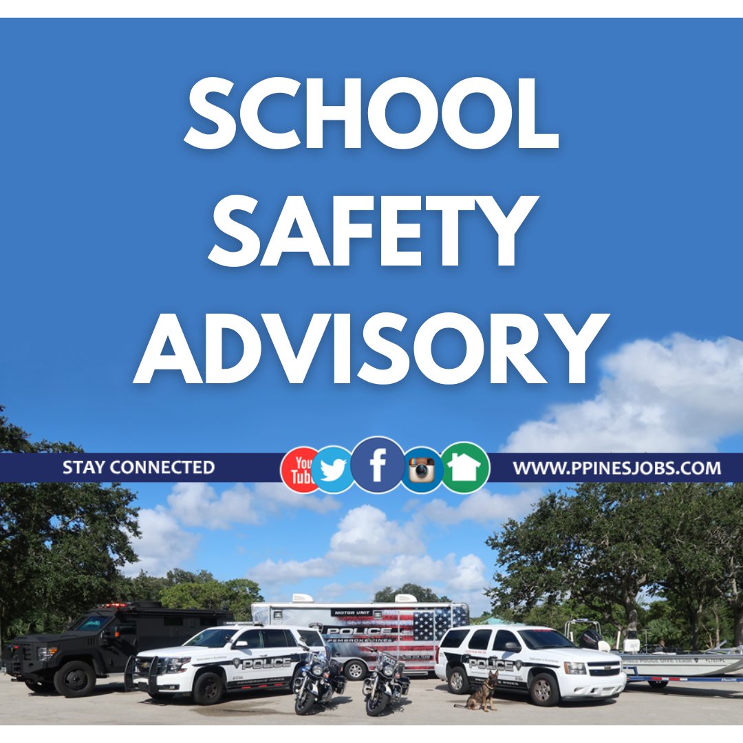 SCHOOL ADVISORY: Flanagan High School has been temporarily evacuated as Pembroke Pines Fire-Rescue investigates a reported smell of gas coming from the school cafeteria. 

There are no active fires; all of the students and staff are safe.