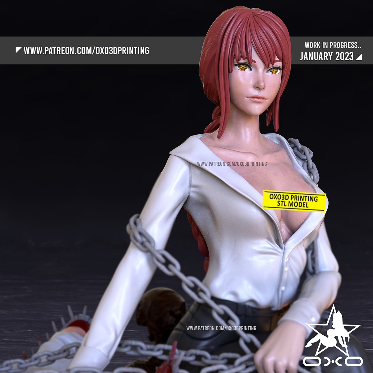 d_oxo3's tweet photo. 🪚Denji and Makima will come along side with a cool diorama for January release🤘 Comes with both SFW and Alt versions.
More info👉 https://t.co/0hSWkpuuEC
#chainsawmanfanart #makima #denji #chainsawman115 #3Dprinting #3dprinted #waifu #anime #miniaturepainting #waifus2023 https://t.co/6ufkMcwbJa