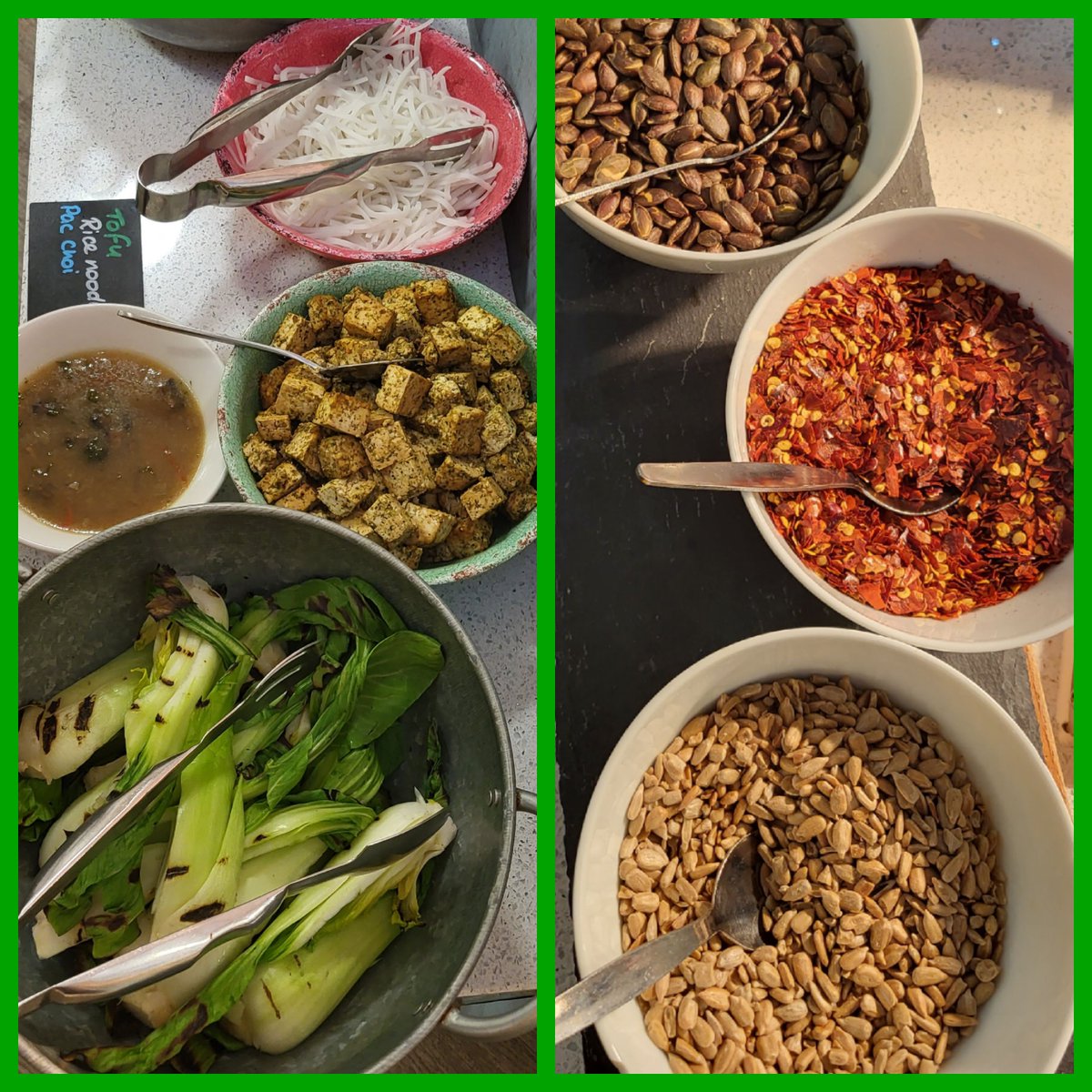 ktstanding's tweet image. Celebrating #Veganuary2023 @FrenshamHeights today. Vegan kale pesto, ramen, quorn chilli, chickpea fritters, brownies and squash pudding pots 🫑🌽🍠🍜 @ashep64 @NSkevington75