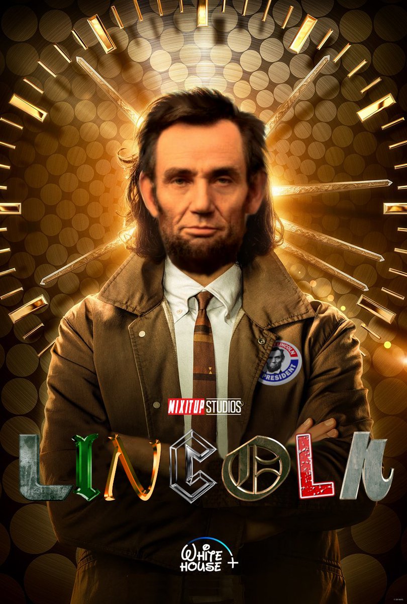 Mix_it_Up_corp's tweet photo. #marvel #cinema #comics #art #fun #photoshop #photo #movie #fanart #film #MCU #hero #legend #mix #remix #Lincoln #photoshopart #Loki #crazy #AbrahamLincoln https://t.co/0hgZPwr68O