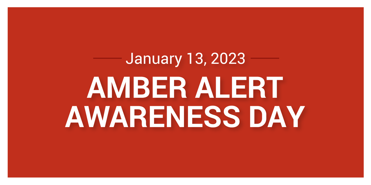 OJP on Twitter "Today is AMBERAlert Awareness Day. Find information on best practices and what