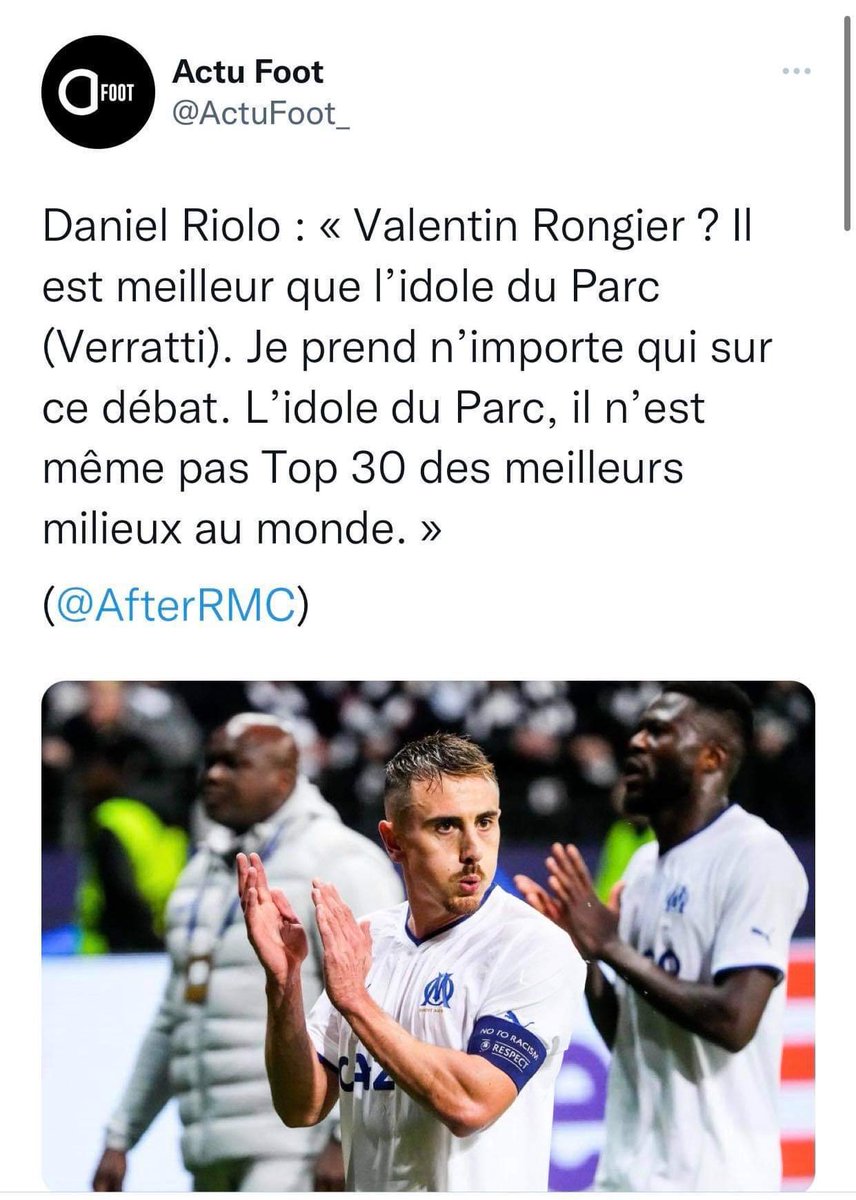YProno1's tweet image. C’est plus Daniel Riolo mais Daniel Rigolo #Footix #Rigolo #psg #verratti 
@PSG_inside @PronosPS @Yoyopsg