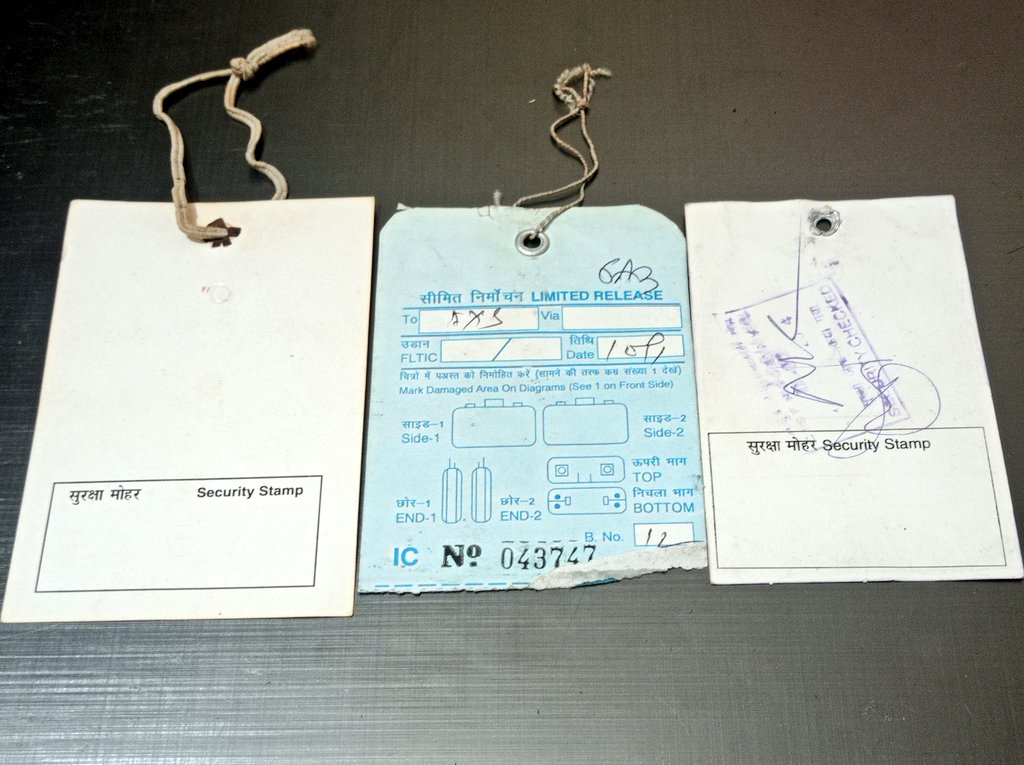 Memories from the past !

This morning while cleaning some stuff I found three tags of Indian Airlines.

It makes me nostalgic whenever I see them, takes me back to my childhood in the 90s when IC & CD were our only lifeline in #NorthEast India.

#AvGeek #indianairlines #aviation