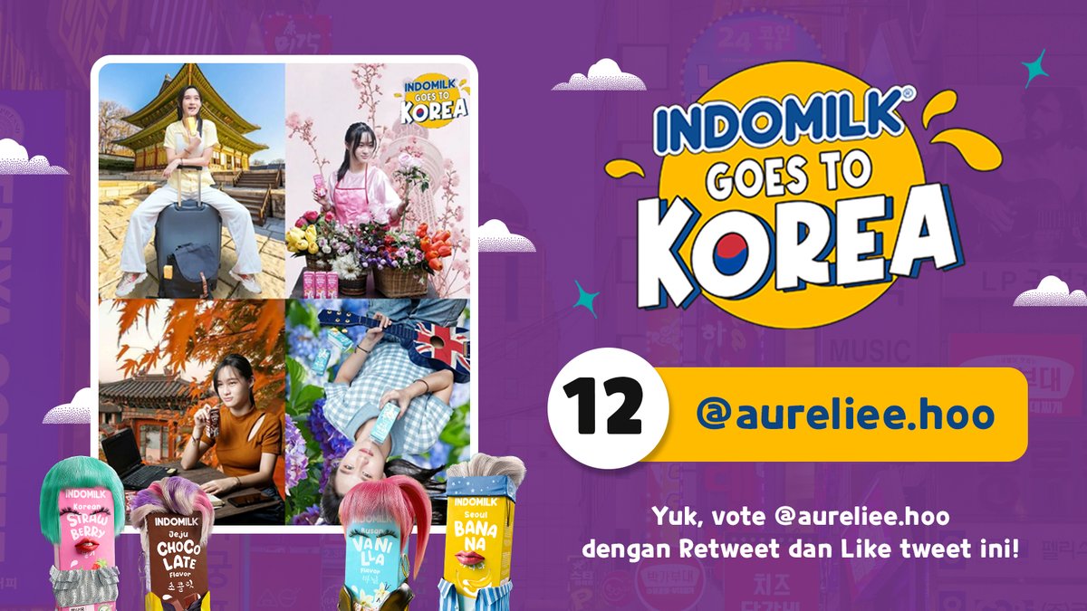 indomilkyourway's tweet photo. Retweet dan Like tweet ini untuk bantu @aureliee.hoo [Instagram] Liburan ke Korea 5D3N bareng Indomil-K! #IndomilkGoesToKorea https://t.co/NDPAu6jWCr
