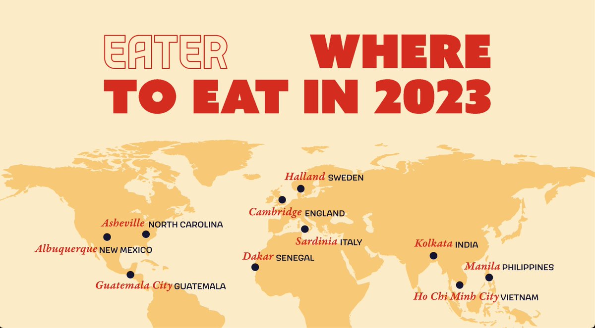 Would you look at that! <a href="/VisitABQ/">Visit Albuquerque</a> was 1 of 11 destinations across the globe selected by <a href="/Eater/">Eater</a> as places to eat in 2023 😋🌶️🌯🍽️
#NewMexicoTrue
Read more here: eater.com/23506205/best-…