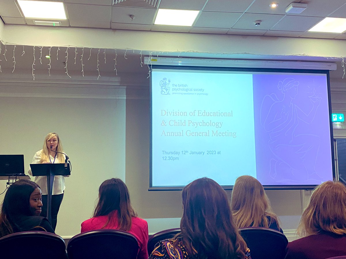 Fantastic summary of the work of DECP members over the previous 12 months at Annual General Meeting ✅ 

<a href="/BPSOfficial/">British Psychological Society</a> #TwitterEPs