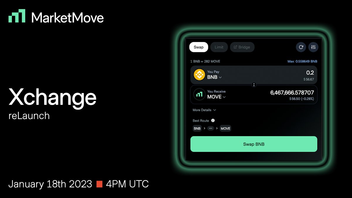👉 We've got news! 🥳
The Xchange will be back live next Wednesday, January 18th! 🔥

There's also a surprise feature coming... 👀

Full announcement:
➡️ t.me/MarketMoveAI/8…