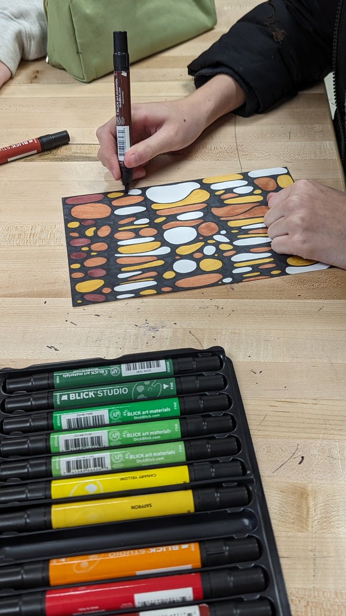 Neurographic word projects coming together in 8th grade!