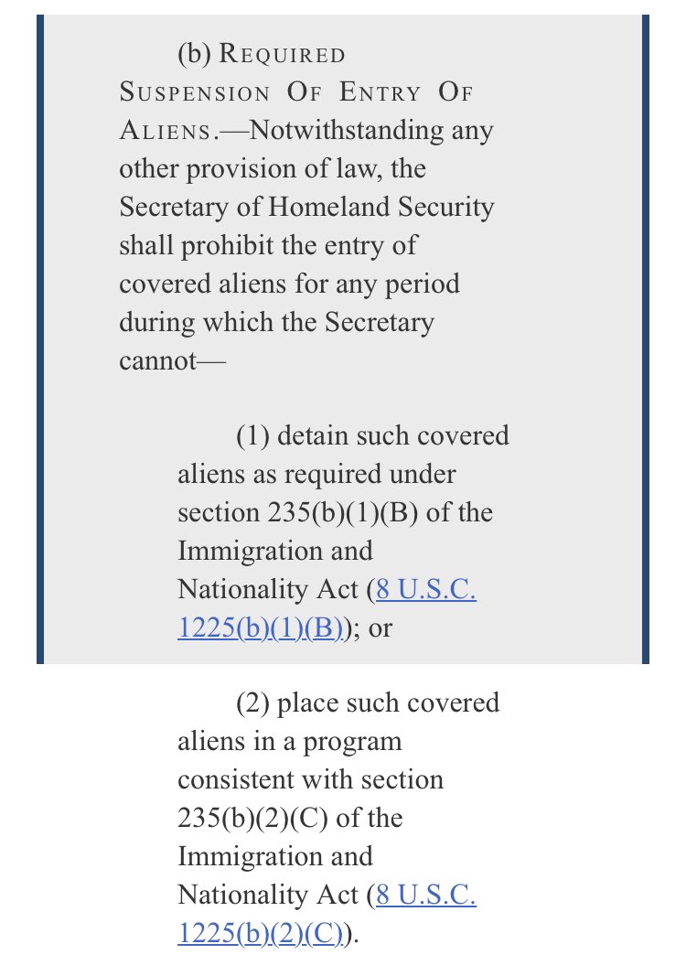 ReichlinMelnick's tweet image. The first border bill the House GOP are set to vote on would impose permanent mandatory expulsions at EVERY border/airport for EVERYONE without a visa or valid entry document—even a child crossing alone or a baby found abandoned, no exceptions.

It would be a total end to asylum.