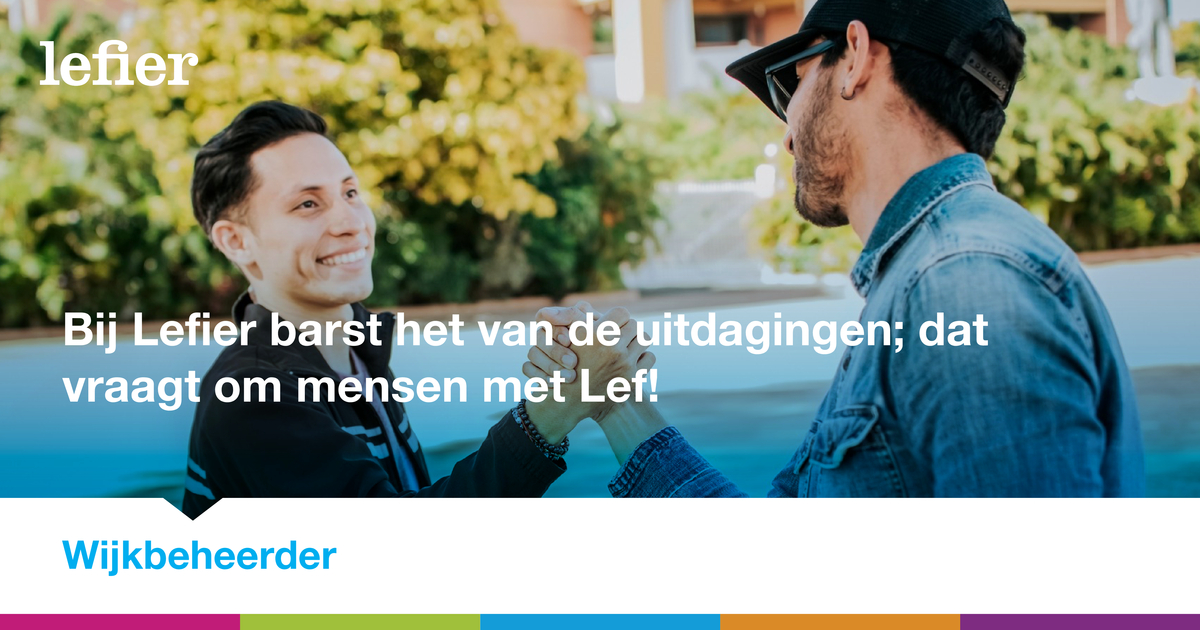 Spreek jij de taal van onze huurders en sta je stevig in je schoenen? Ben jij het visitekaartje van Lefier in de wijk en ga je graag met huurders in gesprek? Dan zijn wij op zoek naar jou!   
Interesse? Check onze website via lefier.nl/vacatures #vacature #werkenbijlefier