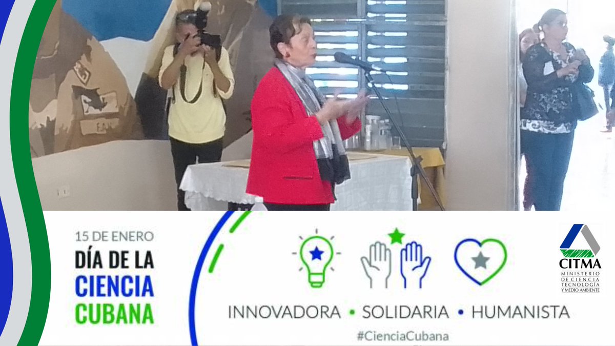 CITMAVCL's tweet photo. Se acerca cada vez más el Día de la #CienciaCubana, y siguiendo las palabras de la Dr. C. @MariaC_Velasco Delegada del @CITMAVCL, debemos fortalecer los vínculos y el trabajo sistemático con nuestra reserva científica y jóvenes talentos,futuros científicos del territorio https://t.co/8BNdioUp5C