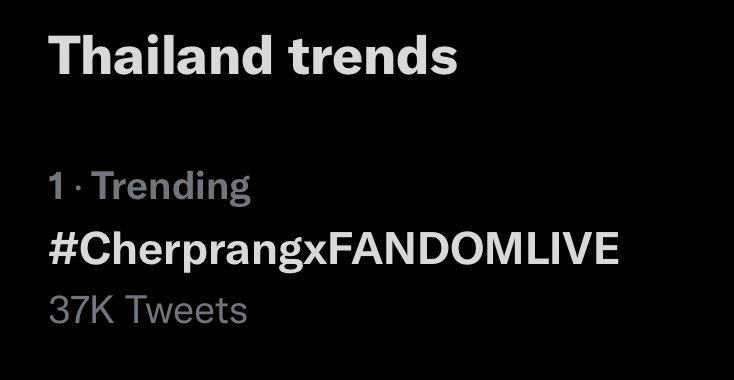 เทรนทวิตอันดับ 1 แล้วค่า แมว ๆ เก่งมาก #CherprangxFANDOMLIVE