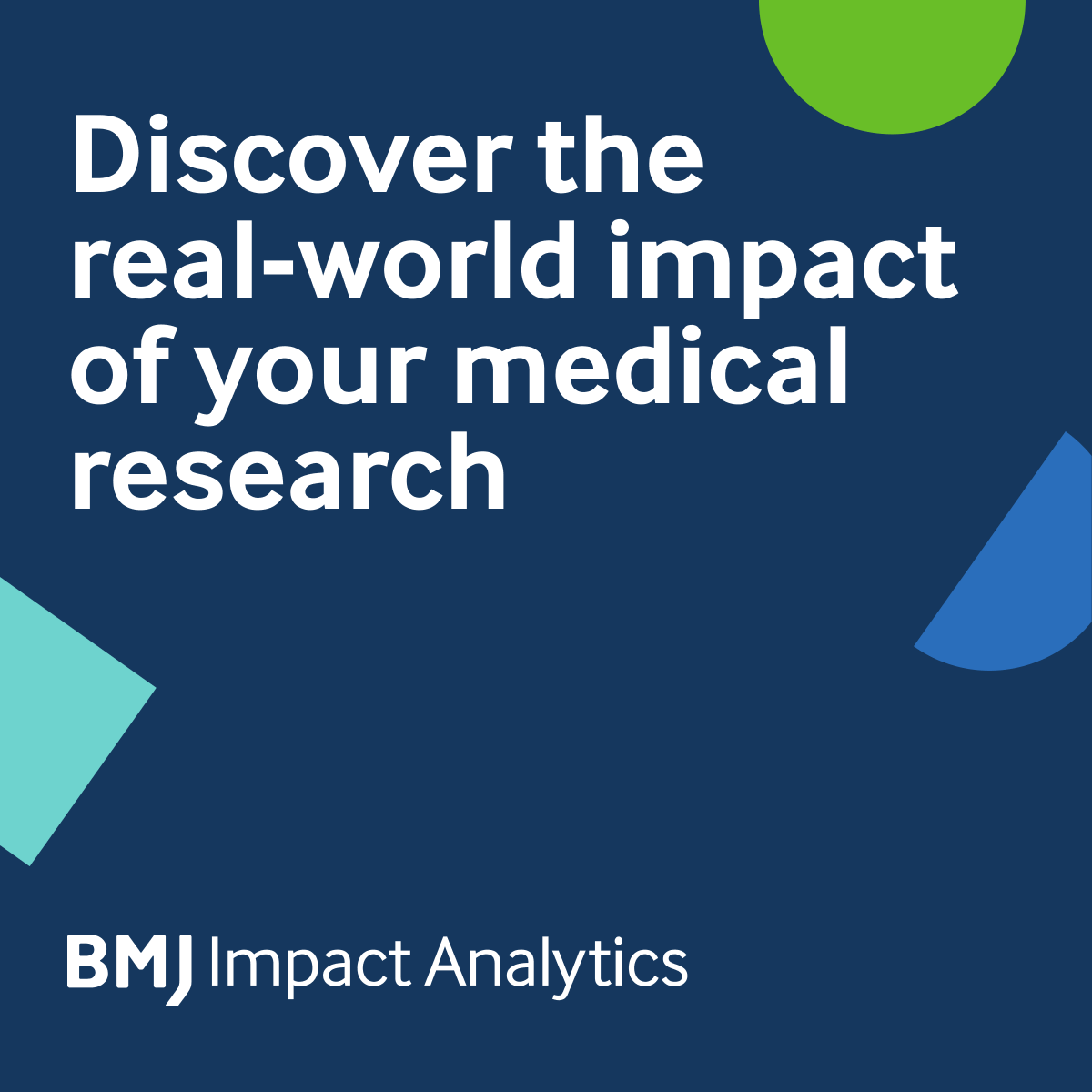 bmj_company's tweet photo. We are delighted to announce the launch of a new research impact tool, BMJ Impact Analytics, developed in collaboration with pioneering start-up @Overtonio. BMJ Impact Analytics is the only impact tool focused on health and social care. @Stew 
Read more >> https://t.co/DutbU9HSMz https://t.co/vtPQDkVaLX