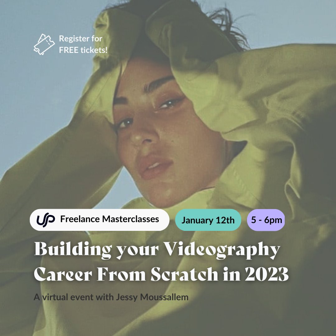 Have you got a passion for videography?📸

Reserve yourself a seat at tonight's FREE virtual masterclass at 5pm with Jessy Moussallem!

Click here 👉 us06web.zoom.us/meeting/regist…