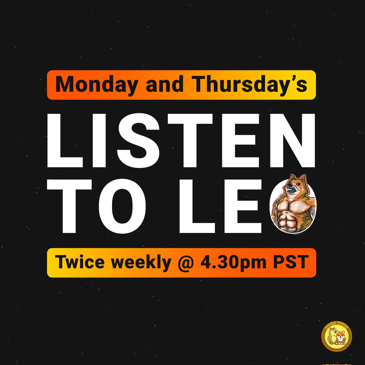 RealShibaDoge's tweet photo. Join us on #Telegram for #AMAs, twice weekly with Leo from the #ShibaDoge Dev Team. 

Join today's #AMA here 🎙
https://t.co/AhwBI2ft9p

✅Project Updates
✅All Questions Answered
✅Hang Out and Have Fun
✅Gain Crypto Knowledge

Missed #Shiba? Missed #Doge?
Don't miss #ShibaDoge https://t.co/6AuIngn9LO