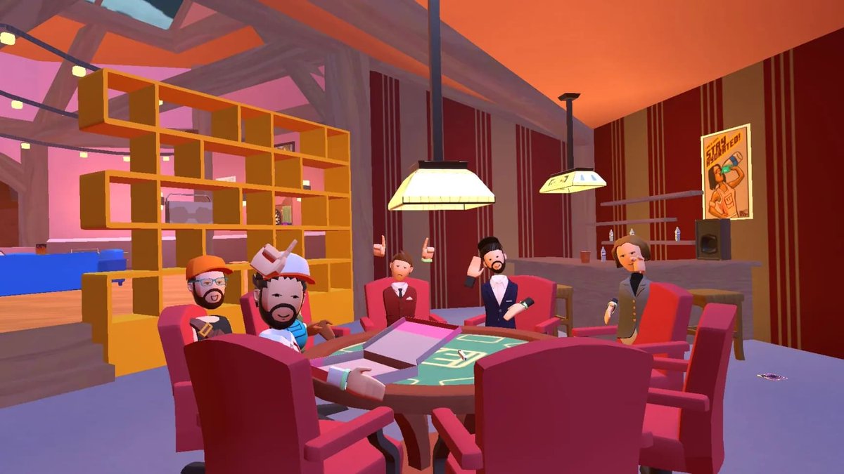 EPIC_VR_'s tweet photo. @EPIC_VR_ Team Metaverse meeting in @recroom 🤩 We love exploring new Metaverse worlds!/
Metaverse'owe spotkanie zespołu @EPIC_VR_ w @recroom 🤩 Uwielbiamy odkrywać nowe światy Metaverse! 

#meta #metaverse #recroom #vr #MetaverseCompany #virtualreality #wirtualnarzeczywistość https://t.co/vDzznNROLC