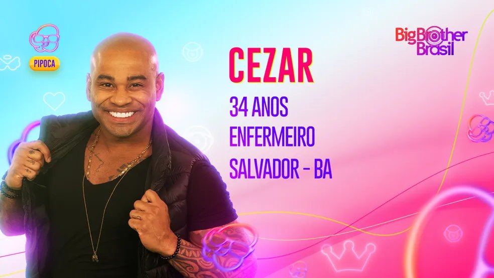 bbb's tweet photo. Conheça Cezar do #BBB23. #BigDay #RedeBBB
Saiba mais▶️https://t.co/DpsIICRrSI https://t.co/nLUWQMAOTq