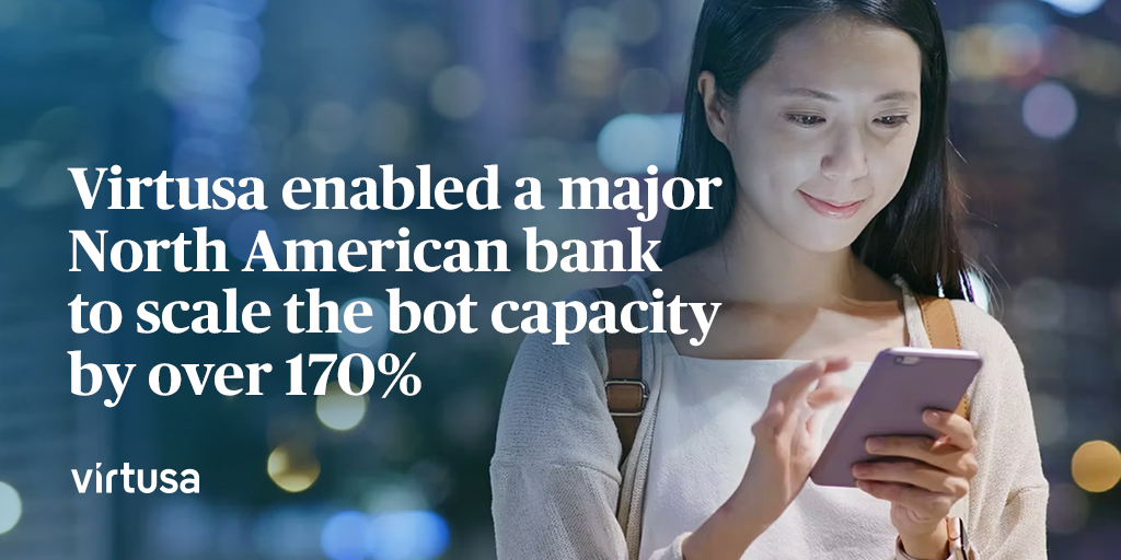 VirtusaCorp's tweet image. Live #botmonitoring, maintenance, and incident management at scale with Intelligent #Robotic Operations framework and accelerators.

Read how Virtusa augmented 200%+ additional bot scale with 0% manual capacity addition for our client: splr.io/6011eSkpS | #LiveMonitoring