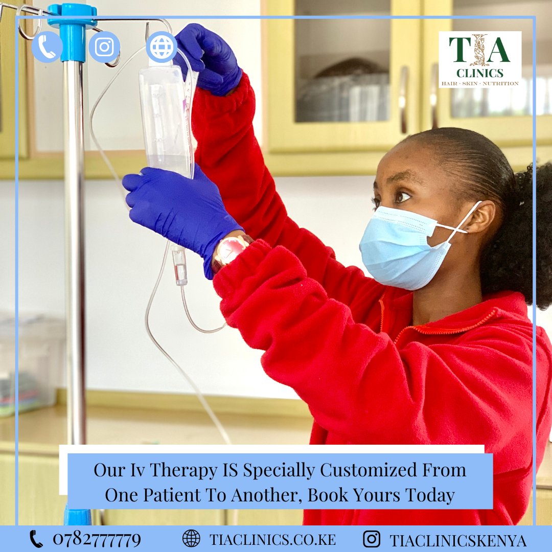 With various IV drip therapies find the one that best suits you, only at Tia Clinics #ivvitamintherapy #therapy #ivtherapy #ivhydrationtherapy #ivdriptherapy #nairobi #nairobikenya