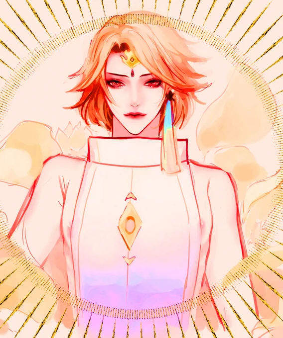 バキバキ #絵を彩度100にすると超派手 