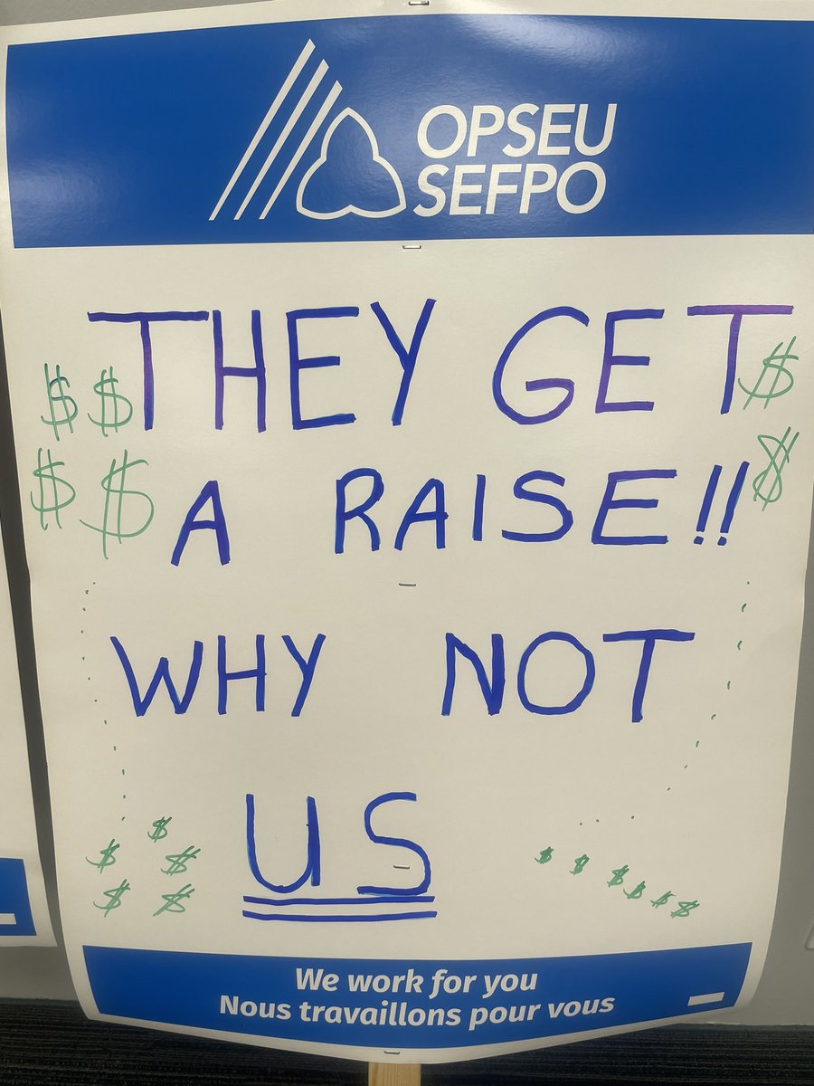 6perronsinwaub's tweet photo. Briefly stopped by the @OPSEU @SEFPO Orillia office yesterday to show support for #local393-they we’re making info #picket signs for an upcoming #rally. @extendicare is offering an #absurdly low pay increase-think 8 #cents per hr. #shame #norespect #decentpay https://t.co/mUgJqU1T1Y