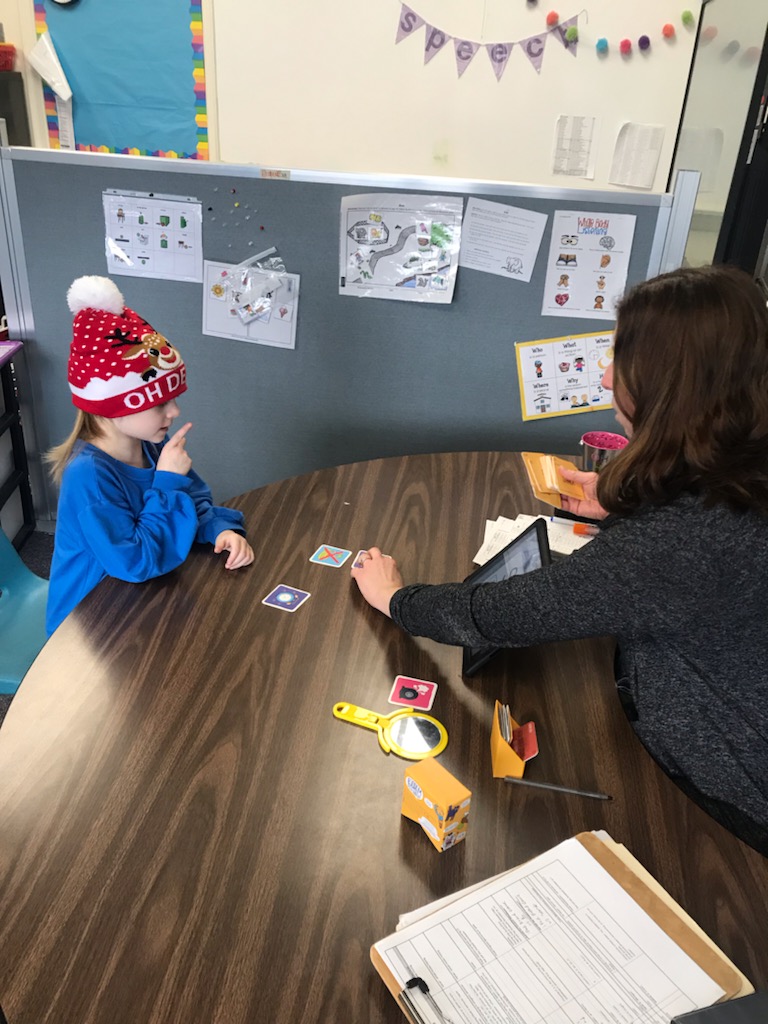 VictorSchools's tweet photo. Students receiving speech and language services are engaged and happy learners because of the amazing work our speech and language pathologists do.  Early Childhood School SLPs are hardworking, caring, dedicated, creative and fun! And, it shows! @VictorCSD_Super @ECS_Victor https://t.co/fyV3ayWX0d