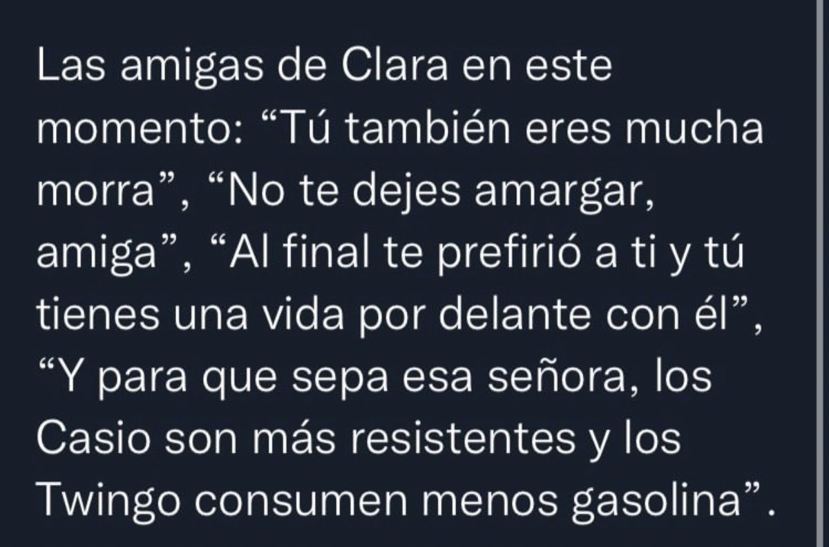 CaroRivera9409's tweet photo. Si yo fuera amiga de la #clarachia si le diría “eso te pasa por pu…” jajajajaa yo soy bien sincera con mis amigas y sé que ellas no me dejan mentir 🤣🤣 https://t.co/Z8D38oyiwv