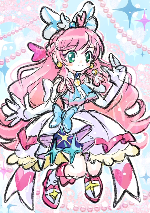 #キュアプリズム #虹ヶ丘ましろ #precure #らくがき #イラスト #プリキュア #ひろプリ #ひろがるスカイプリキュア 