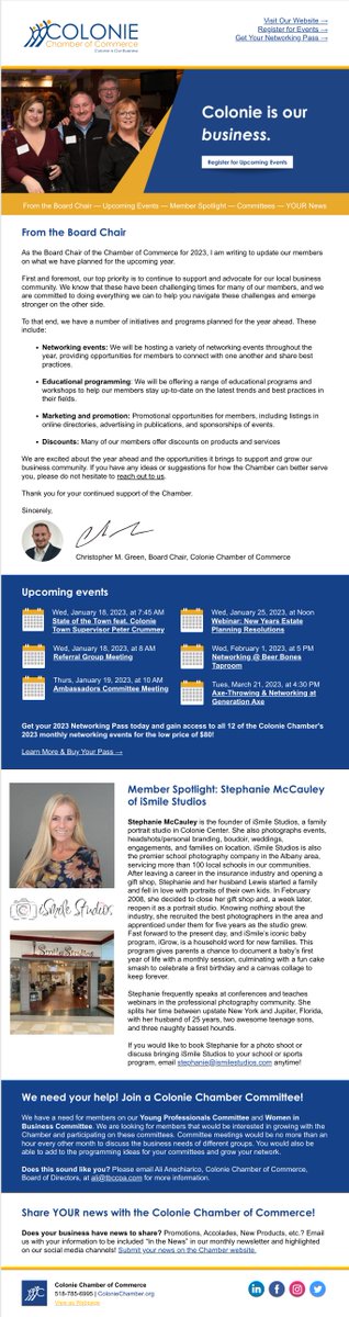 Consider it delivered! 📬 Did you see our first newsletter of 2023 land in your inbox this week? If not, check it out and subscribe by visiting loom.ly/CDuqLsc!