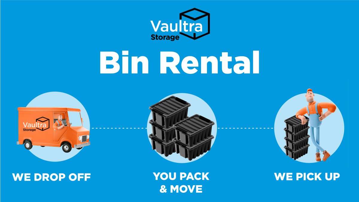 Vaultra Bins take the fuss out of packing!👍

#VaultraStorage #WeveGotRoomForThat #MovingHacks