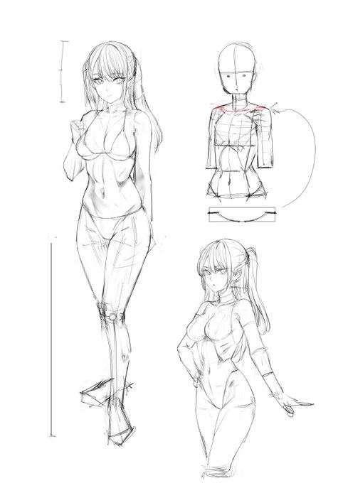 れんしゅう

パースの付いた鎖骨の描き方がよくわからんかったけど、よく考えたら真上から見た時のを描いて自由変形すればいいよね 