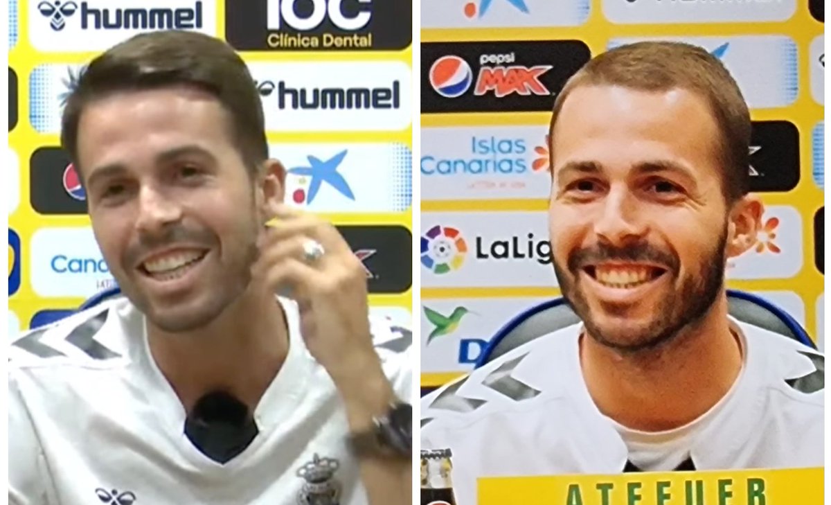 RuymanAlmeidaP's tweet photo. Con una sonrisa lo encaró y con otra lo regateó. A mí me parece admirable @Kirian10rguez. @UDLP_Oficial 💛💙 https://t.co/e5AYs96dlM